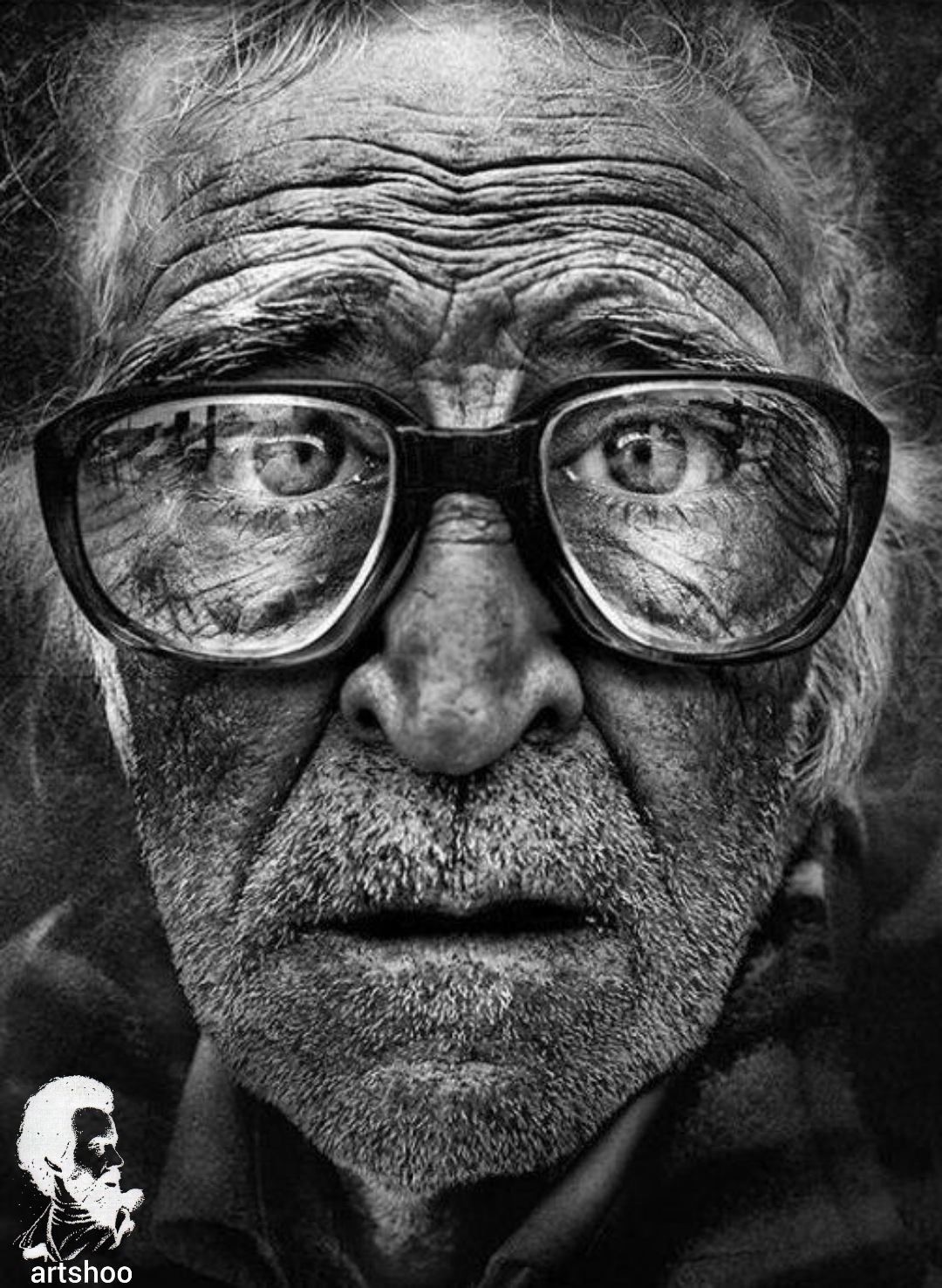 مدل پرتره سیاه قلم